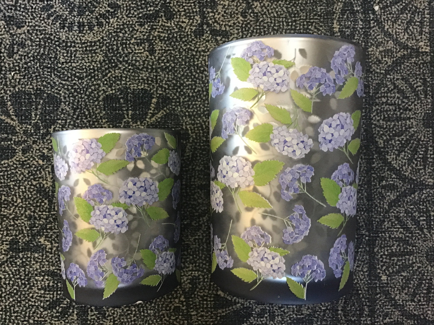 Small candle holder hydrangea