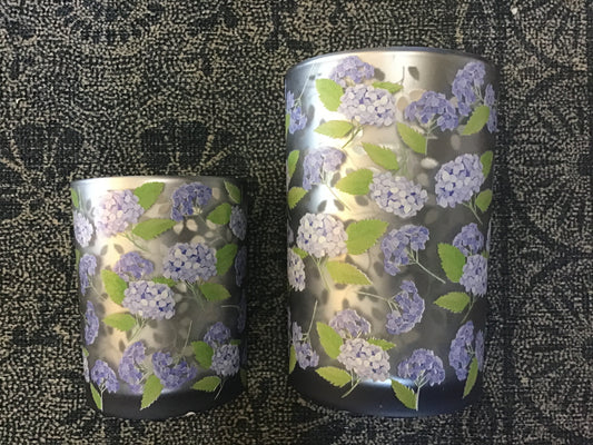Small candle holder hydrangea