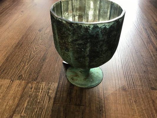 Antique French blue chalice small