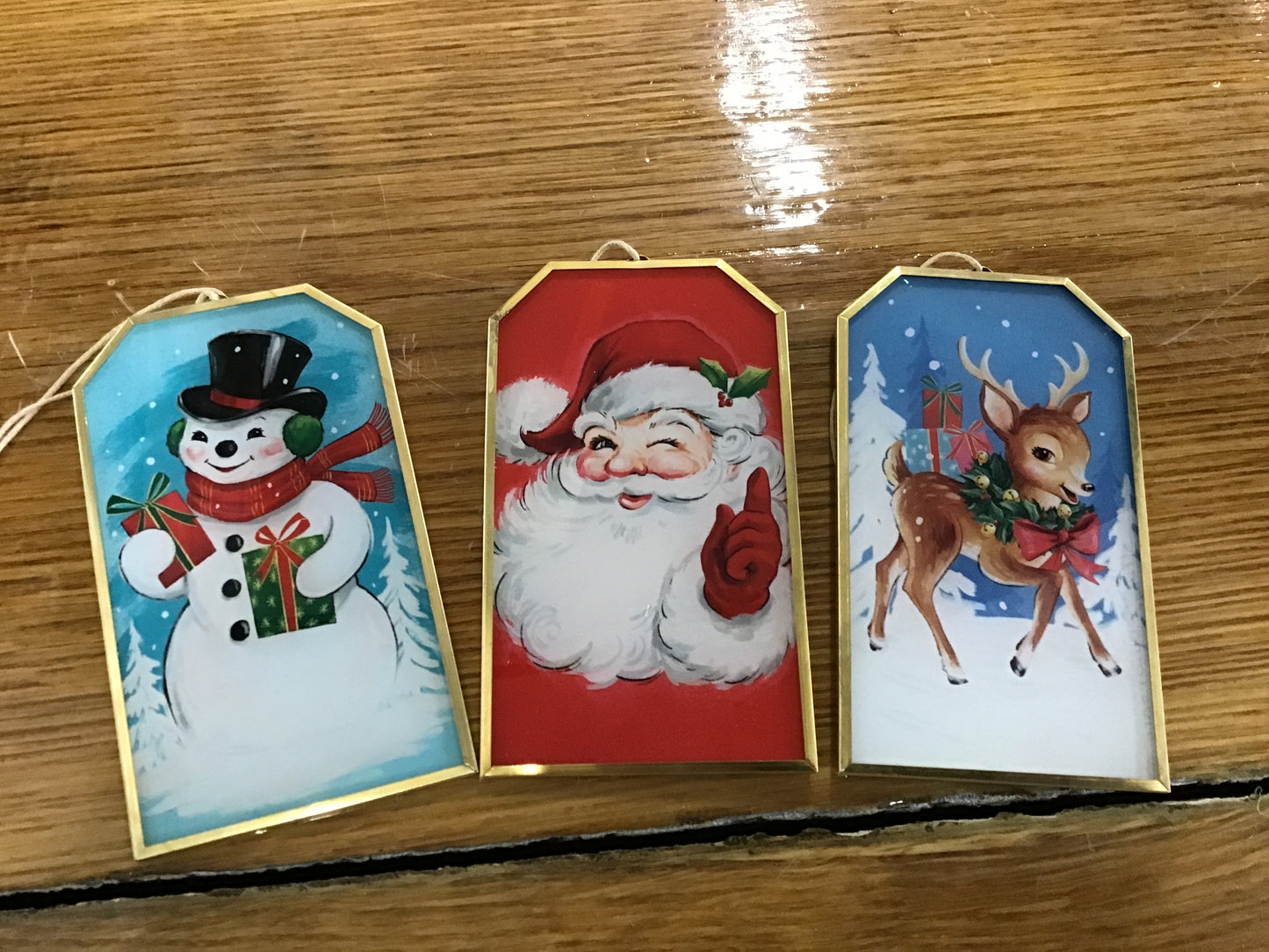 Glass ornaments your choice of three different ones sold separately