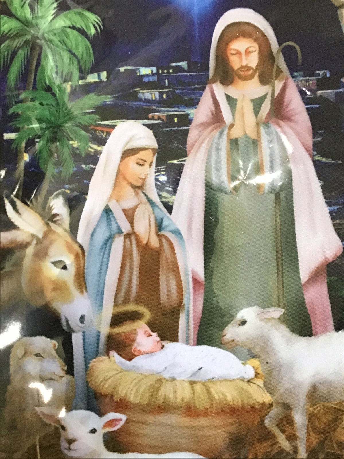 Nativity garden flag