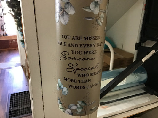 Small cylinder chime memorial missed