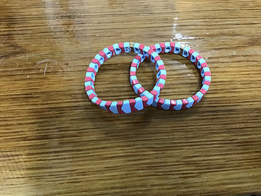 Enamel Blue gray red arrow bracelet