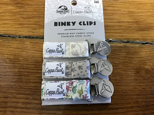 Copper pearl binky clips Jurassic Park