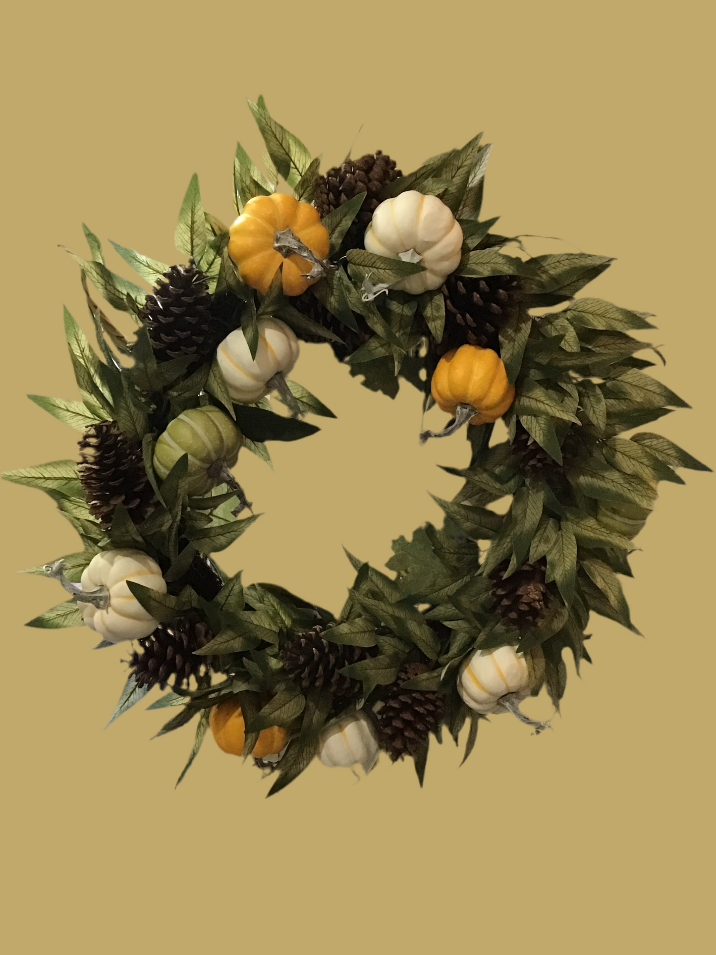 Fall pumpkin wreath