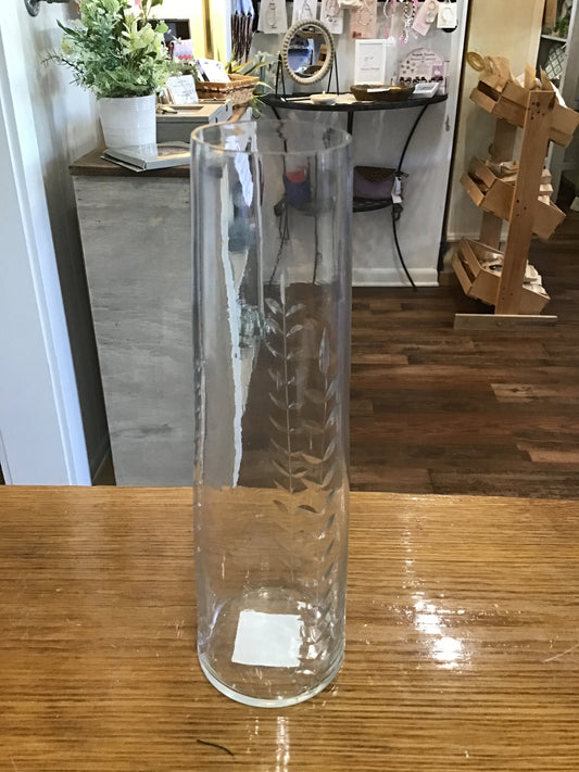 Clear thin vase