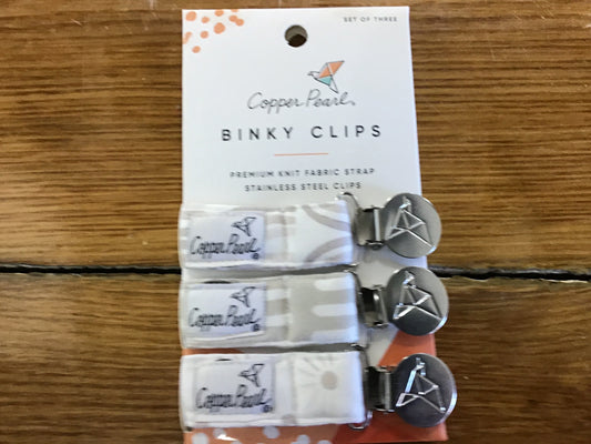 Copper pearl binky clips bliss