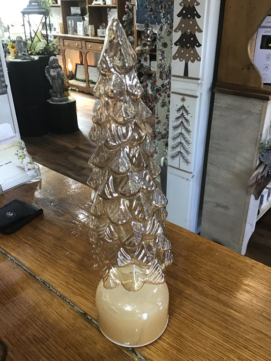 Gold glass tree small