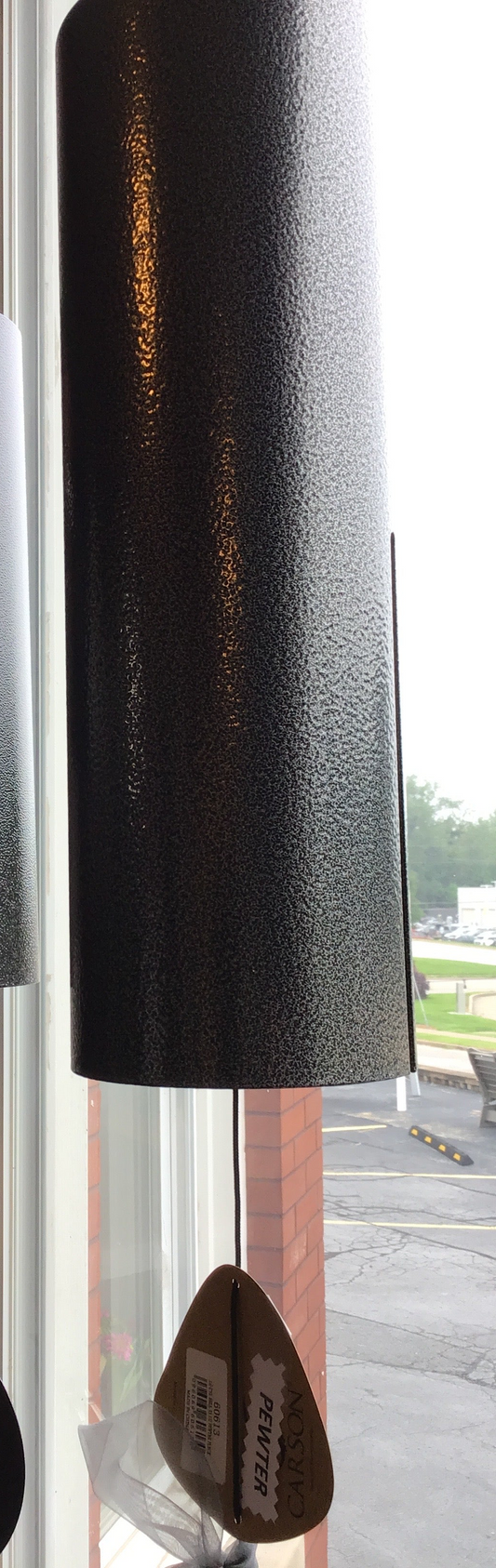 Large cylinder windchime pewter ( no words)