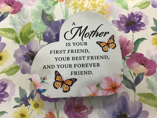 Memorial Shelf Sitter Wood Mother