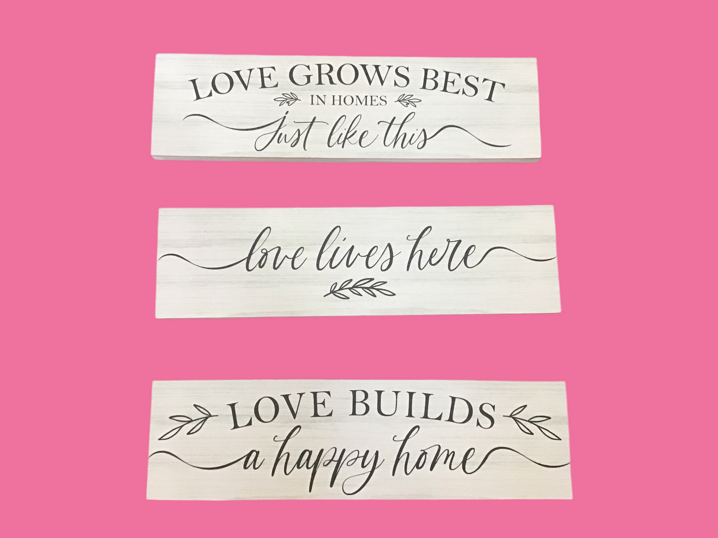 Wood sign of love