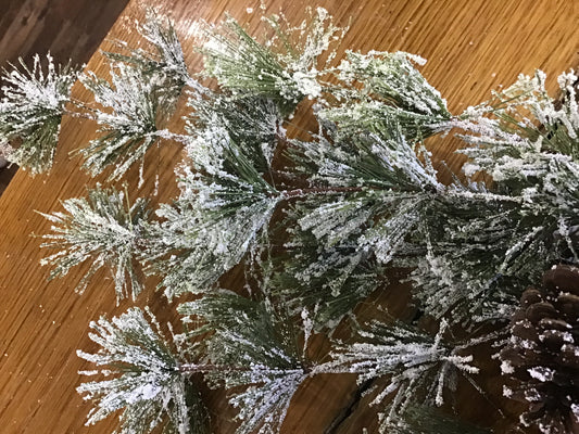 Snowy pine pick