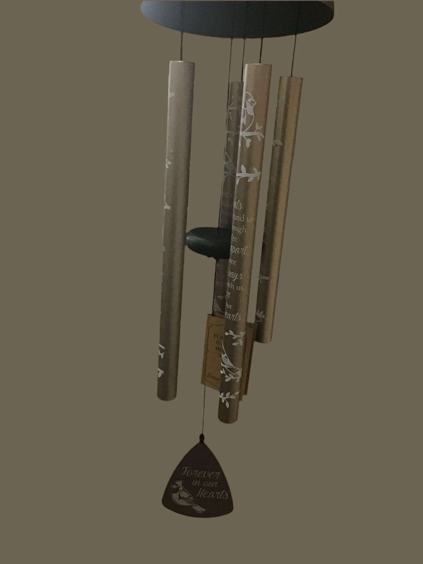 30 inch in our hearts bronze chime memorial