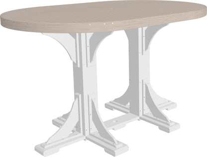 4′ x 6′ Oval Table- Bar Height