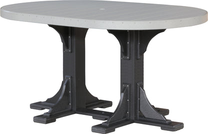 4′ x 6′ Oval Table- Bar Height