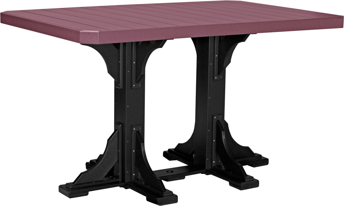 4′ x 6′ Rectangular Table- Bar Height