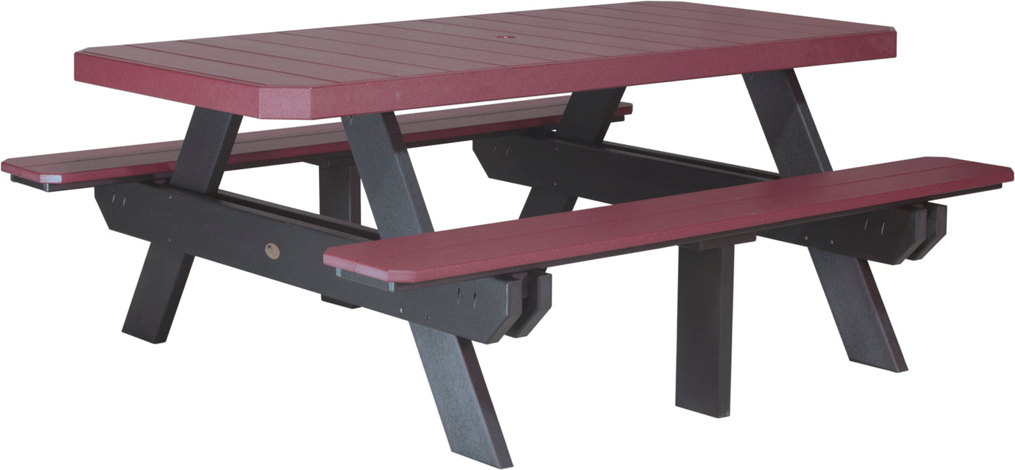 6′ Rectangular Picnic Table
