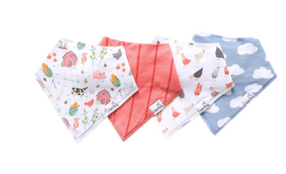 Copper Pearl Bandana Bib Set