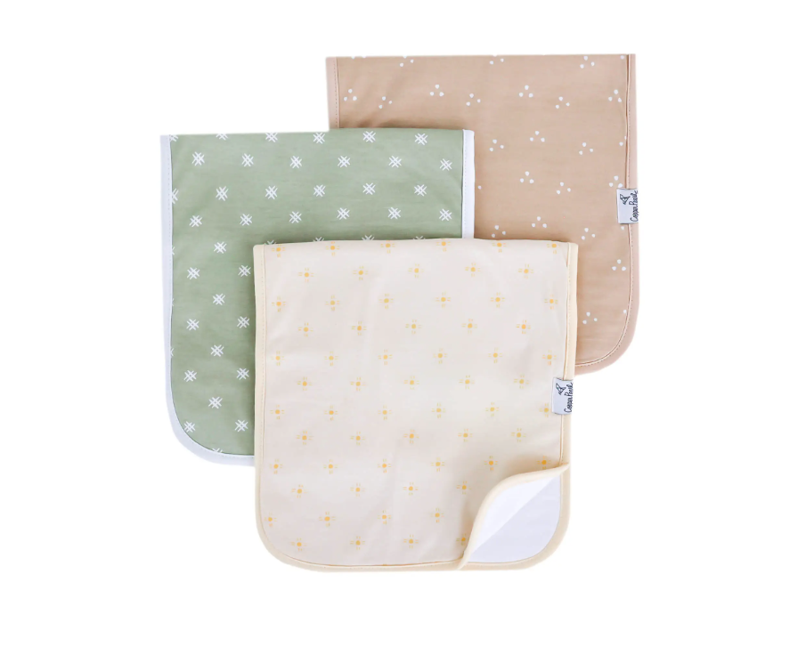 Copper Pearl Burp Cloth Set