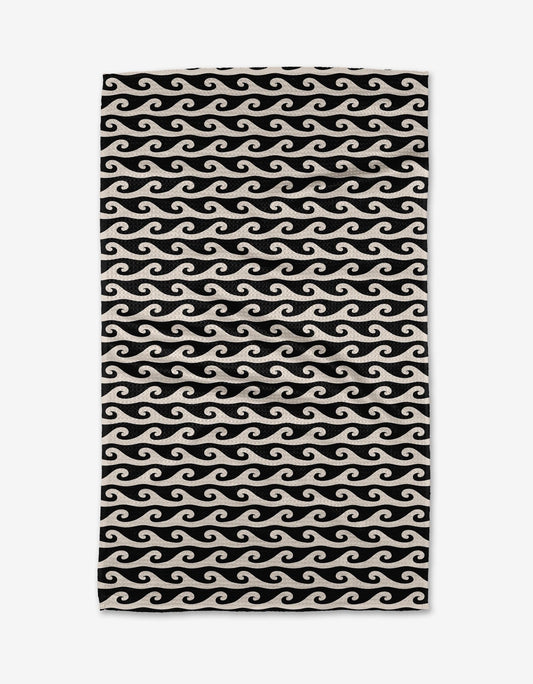 Rolling Waves Tea Towel