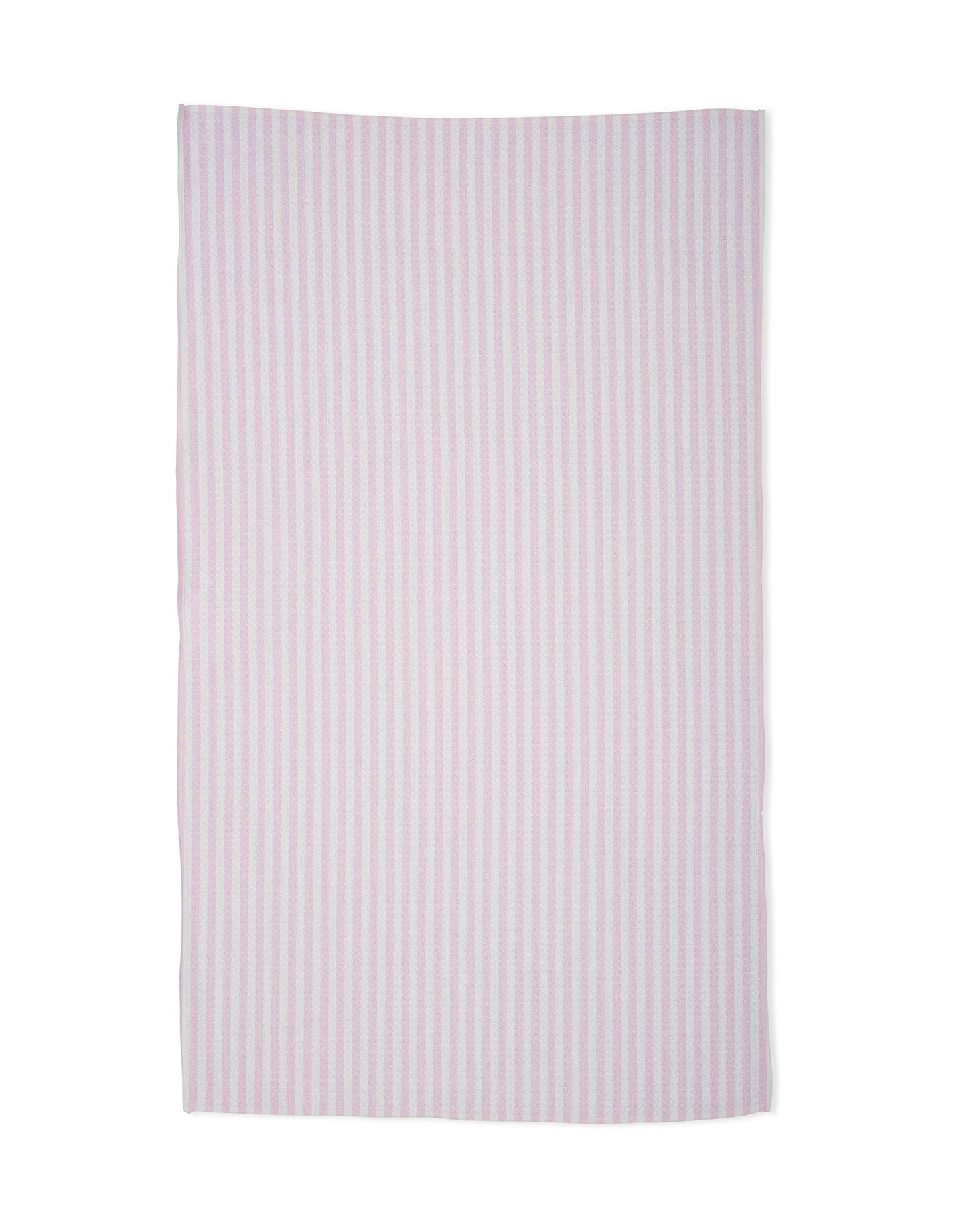 Summer Stripe Pink Tea Towel