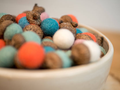 Spring Felt Acorns-Set of 12-Spring Decor-Valentines
-Easter