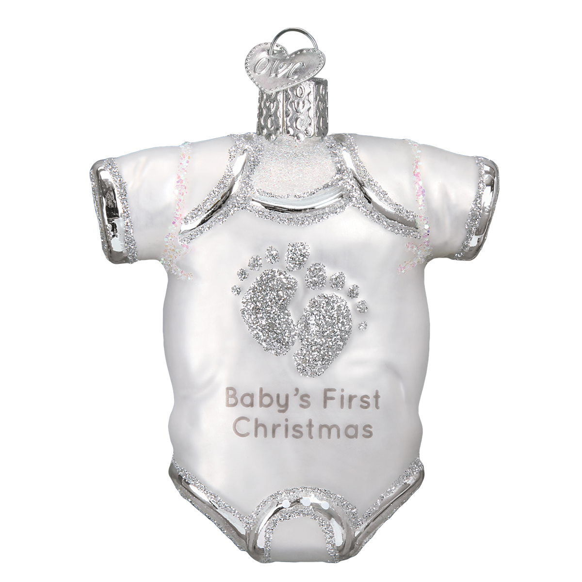 White Baby Onesie Ornament