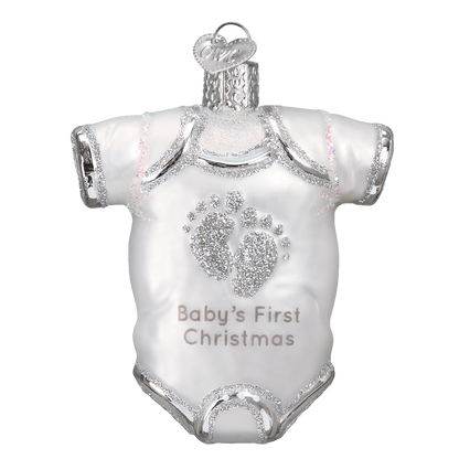 White Baby Onesie Ornament