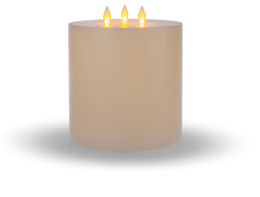 Ivory 3 Wick Pillar Candle