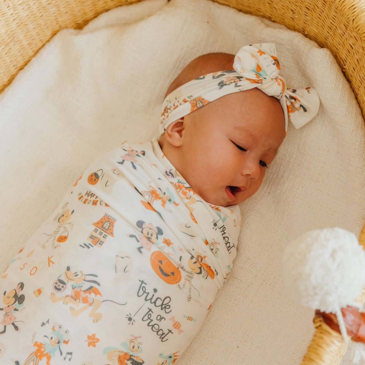 Knit Swaddle Blanket - Mickey Mouse's Boo Bash