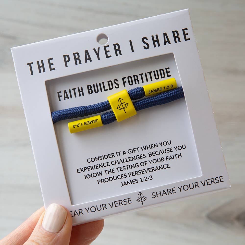 FAITH BUILDS FORTITUDE Cord Bracelet | Christian Athletes