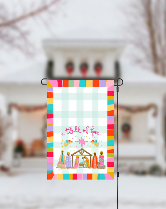 A Thrill of Hope Garden Flag