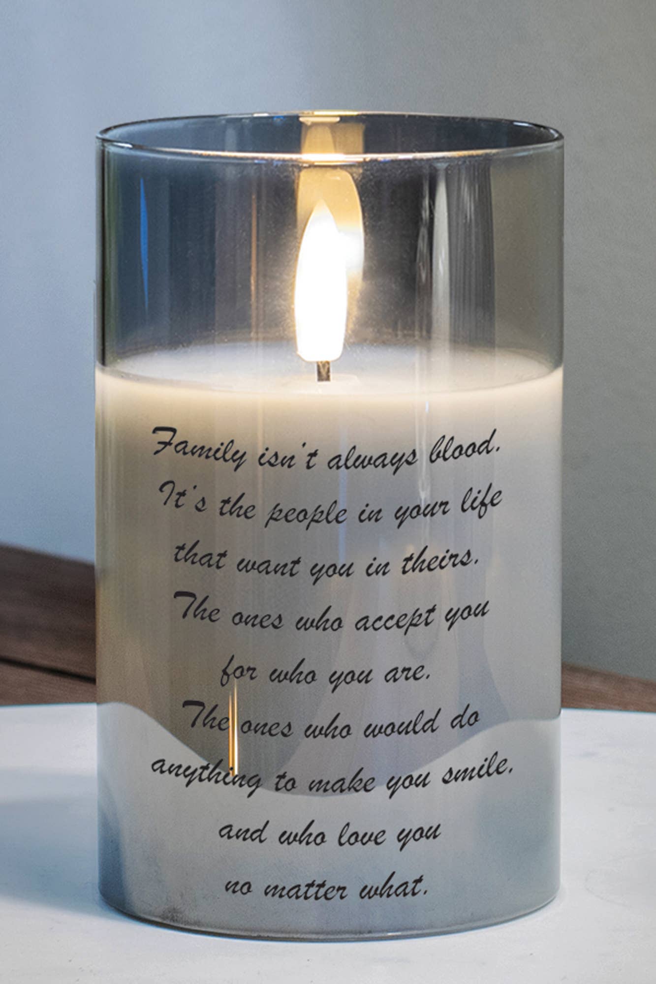 Family Isn't Always Blood 5in LED Candle