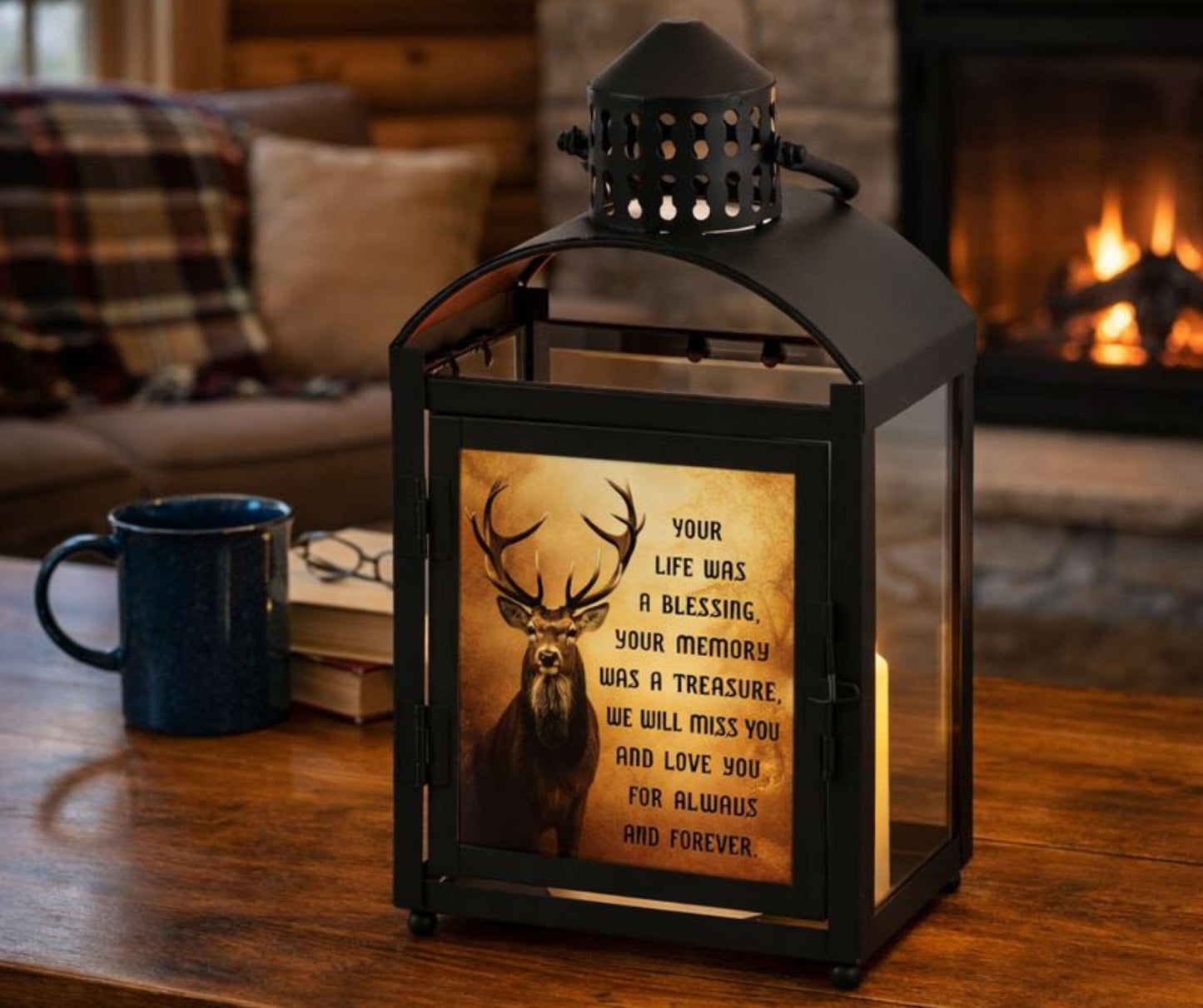 Memorial Lantern Deer You Life Was A Blessing