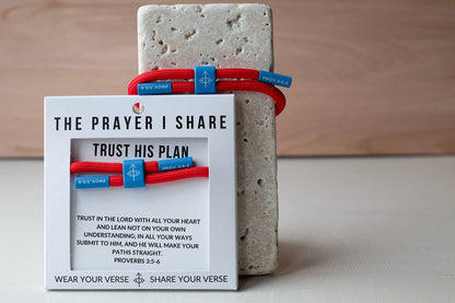 TRUST HIS PLAN Bible Verse Bracelet | Christian Athletes