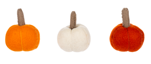 Felted Wool Mini Pumpkins