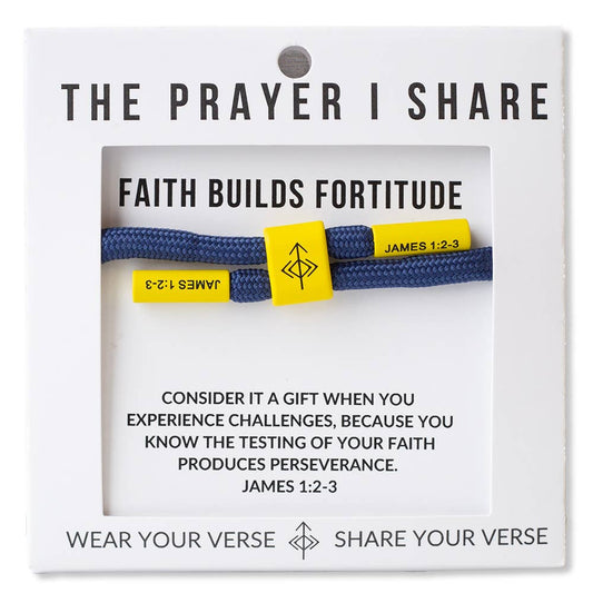 FAITH BUILDS FORTITUDE Cord Bracelet | Christian Athletes