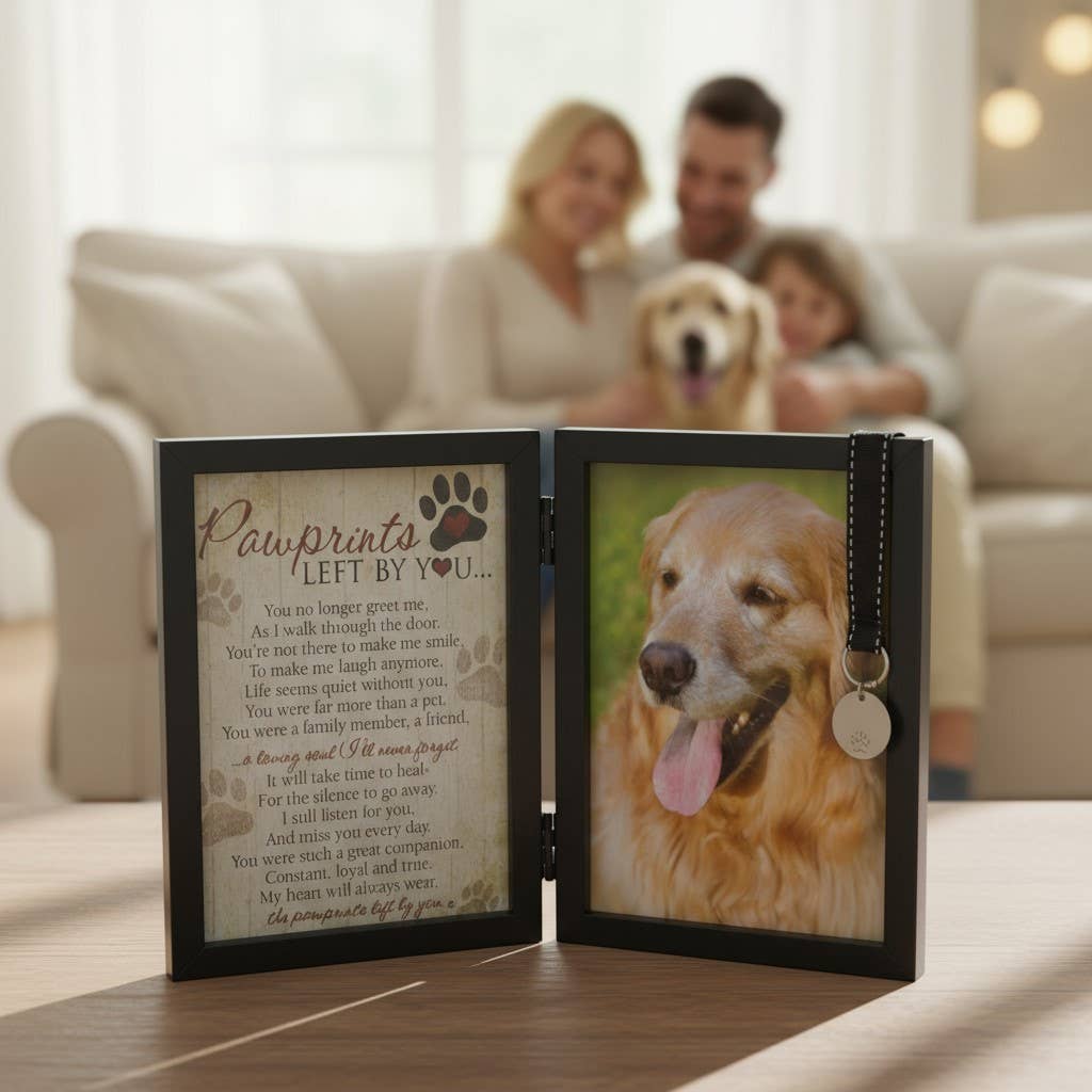 Pawprints Left By You Pet Memorial Frame for  Dog 6070