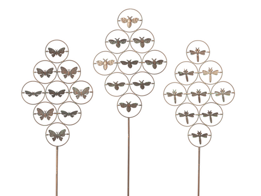 Gold Patina Garden Stake
