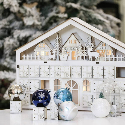 Elegant Blue Winter Theme Christmas Ornament Bundle, 9 Piece