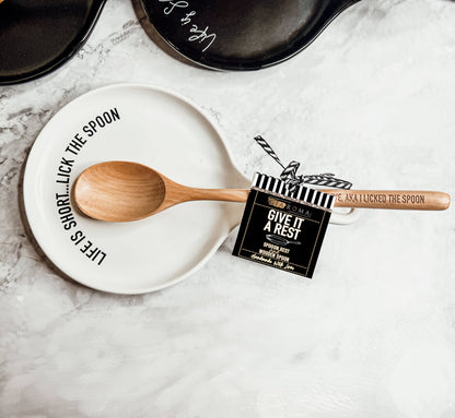 NEW Larger Spoon Rests & Wooden Spoon Set, Kitchen Gifts