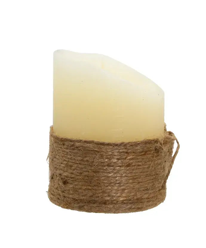 4"B/O LED ROPE CANDLE+FLICKER FLAME
