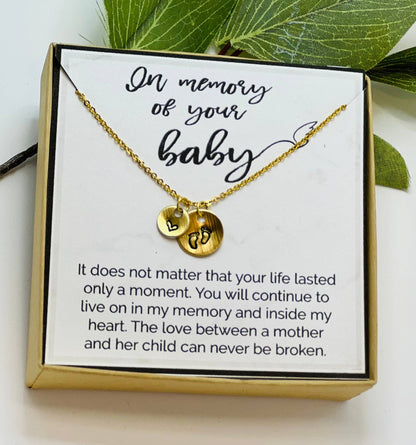 Mom of an Angel Necklace/In Memory of Your Baby