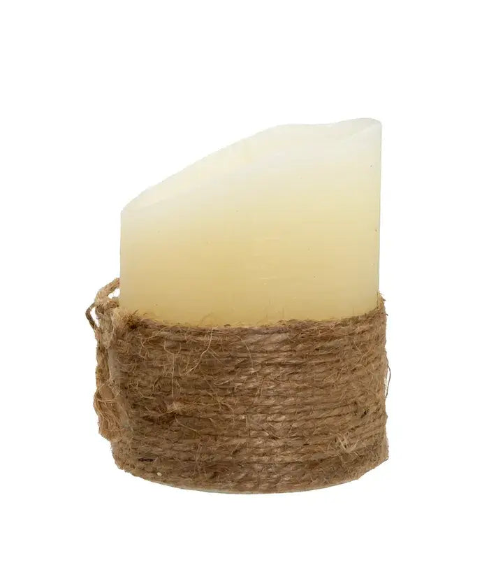 4"B/O LED ROPE CANDLE+FLICKER FLAME