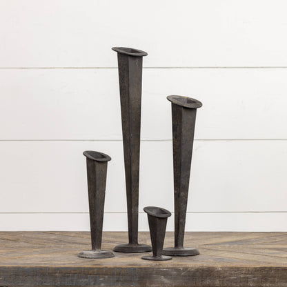 16.5" BLACK TAPERED VASE