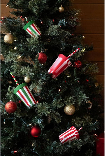 8 oz Kids Silipint Silicone Straw Tumbler - Poinsetta