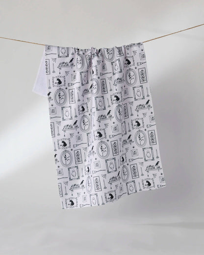 Haunted Gallery Tea Towel