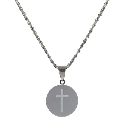 NECKLACE SOCCER PRAY HARD HER SSTL 18"