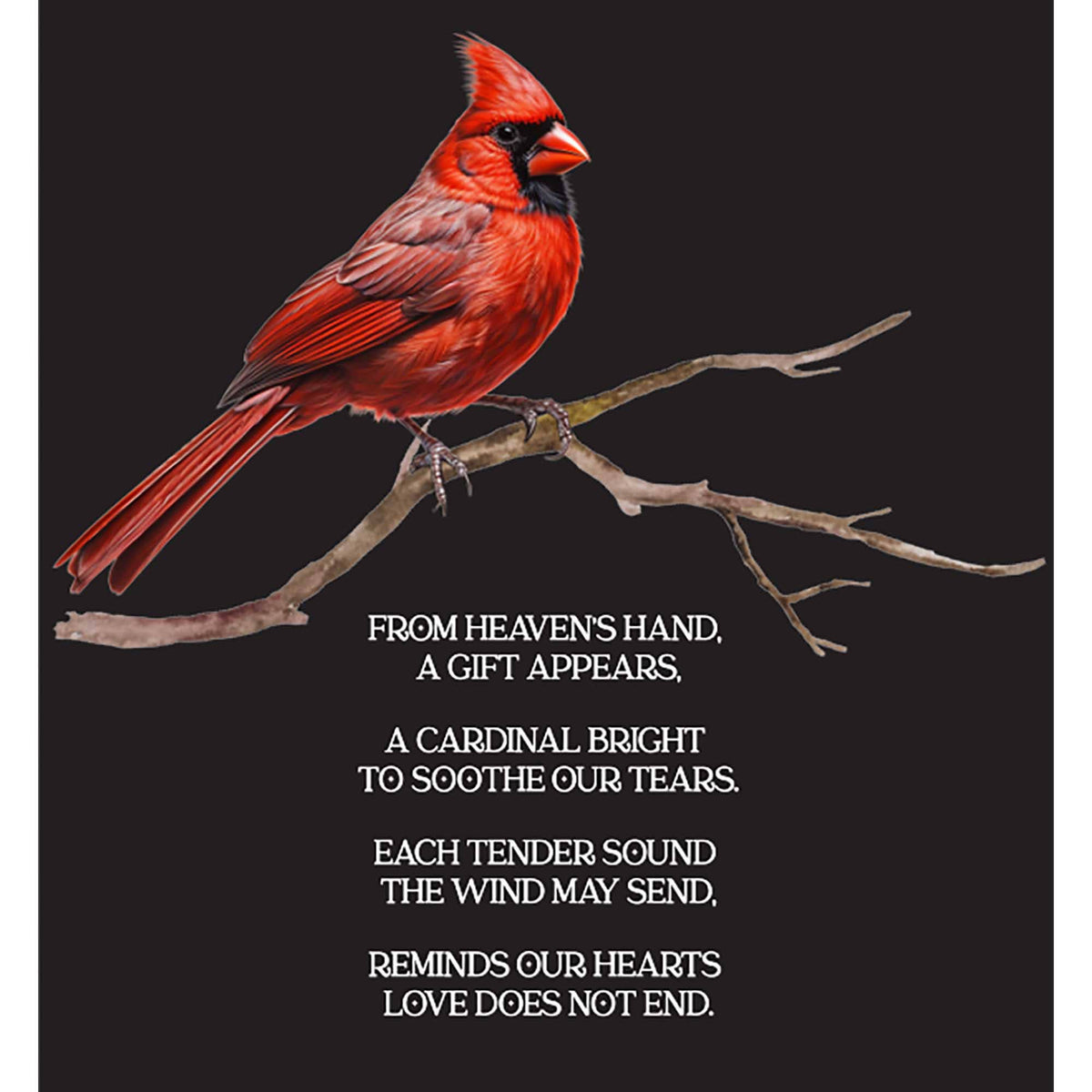 Windchime Cardinal From Heavens Iron memorial