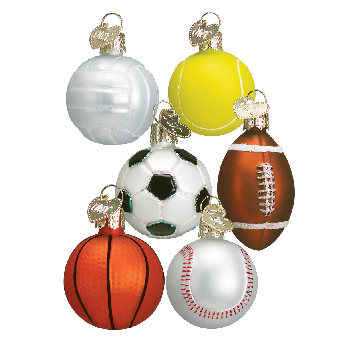 Assorted Mini Sport Balls Ornament each one your choice sold separately